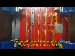 16 حفره قسمت پمپ لوسیون PP Cap قالب تزریق سرد دونده