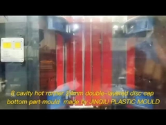 8 حفره 24-410 دیسک بالا کاپ بالا بخش PP قالب تزریق برای ماشین 160-200T